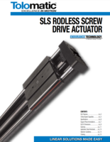 TOLOMATIC SLS CATALOG SLS RODLESS SCREW DRIVE ACTUATOR